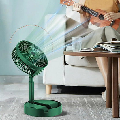 Foldable Telescopic Electric Desk Rechargeable Portable Fan